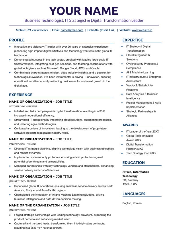 Two-Column Resume for Experienced Candidates (Final)-1