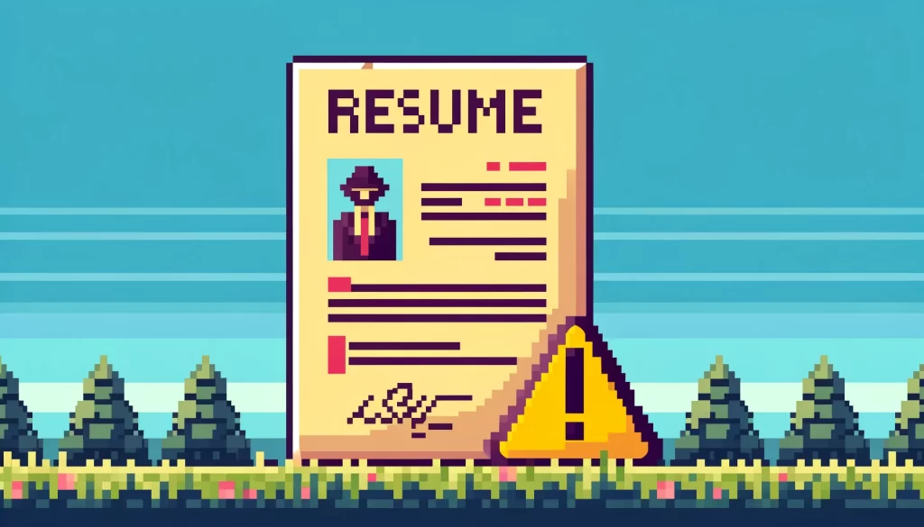 Lying in your Resume is a bad idea