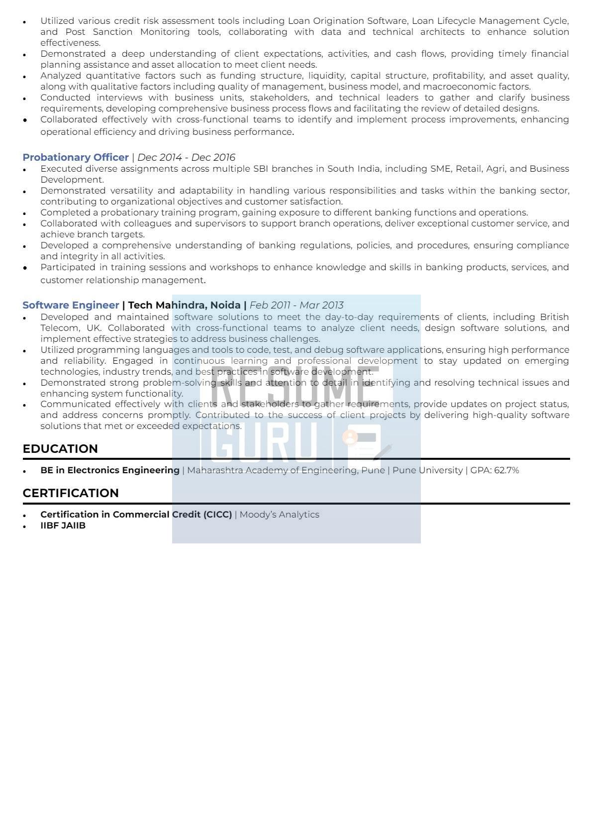 Mid-Level Banking and Credit Analyst Resume_2