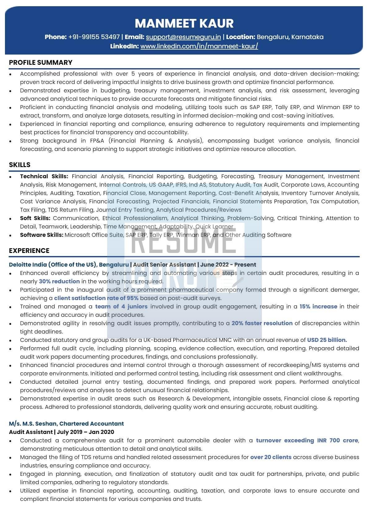 Mid-Level Finance and Audit Resume Sample_1