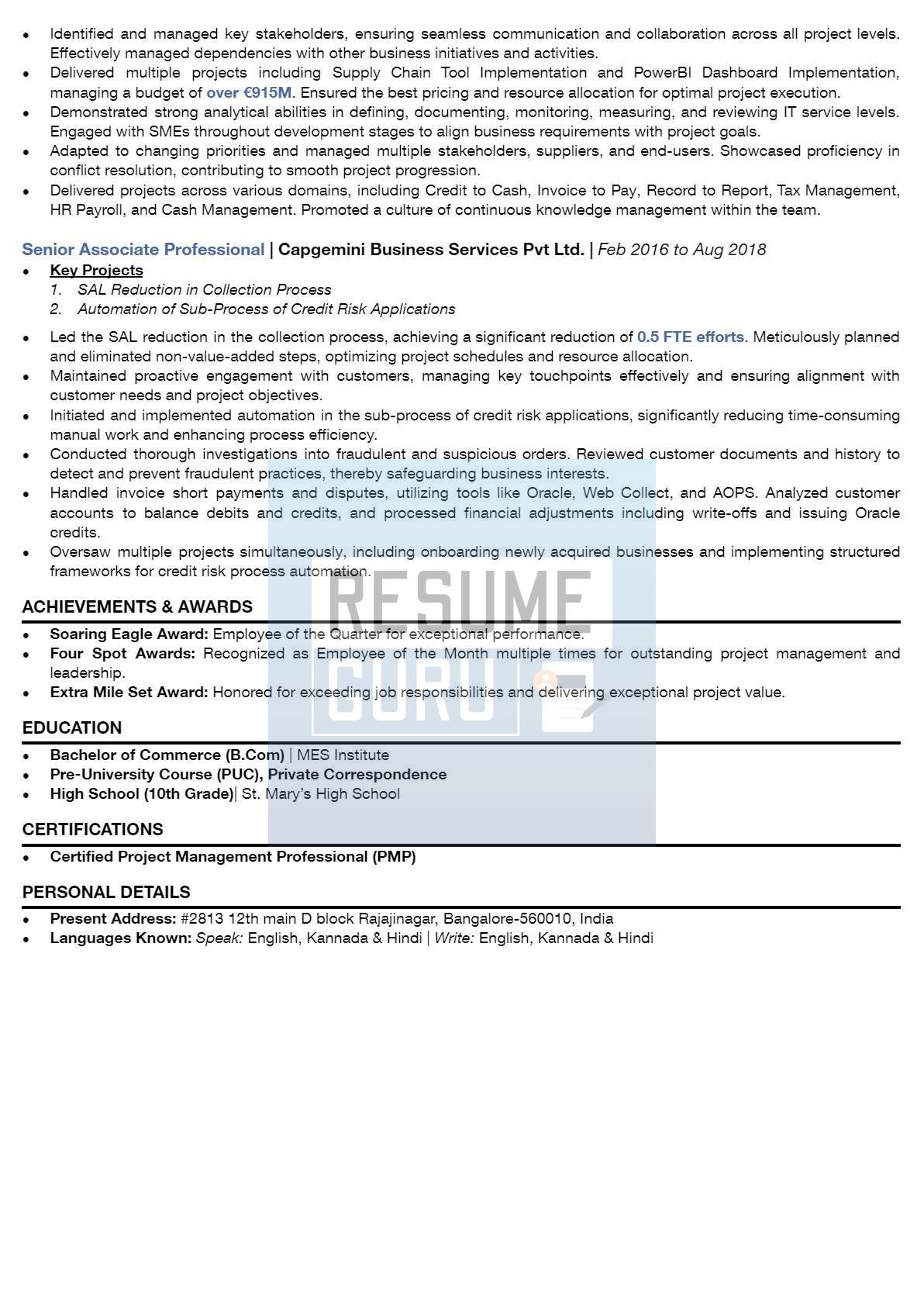 Mid-Level Project Manager Resume Sample_2
