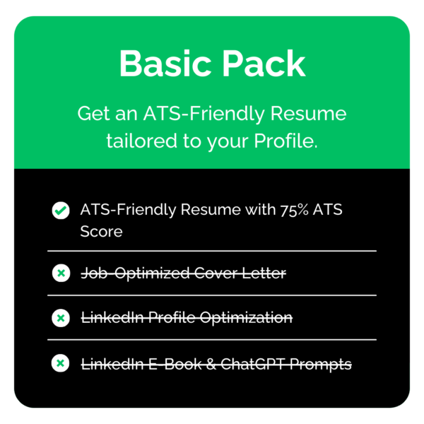 ATS Resume Writing Services - Basic Package