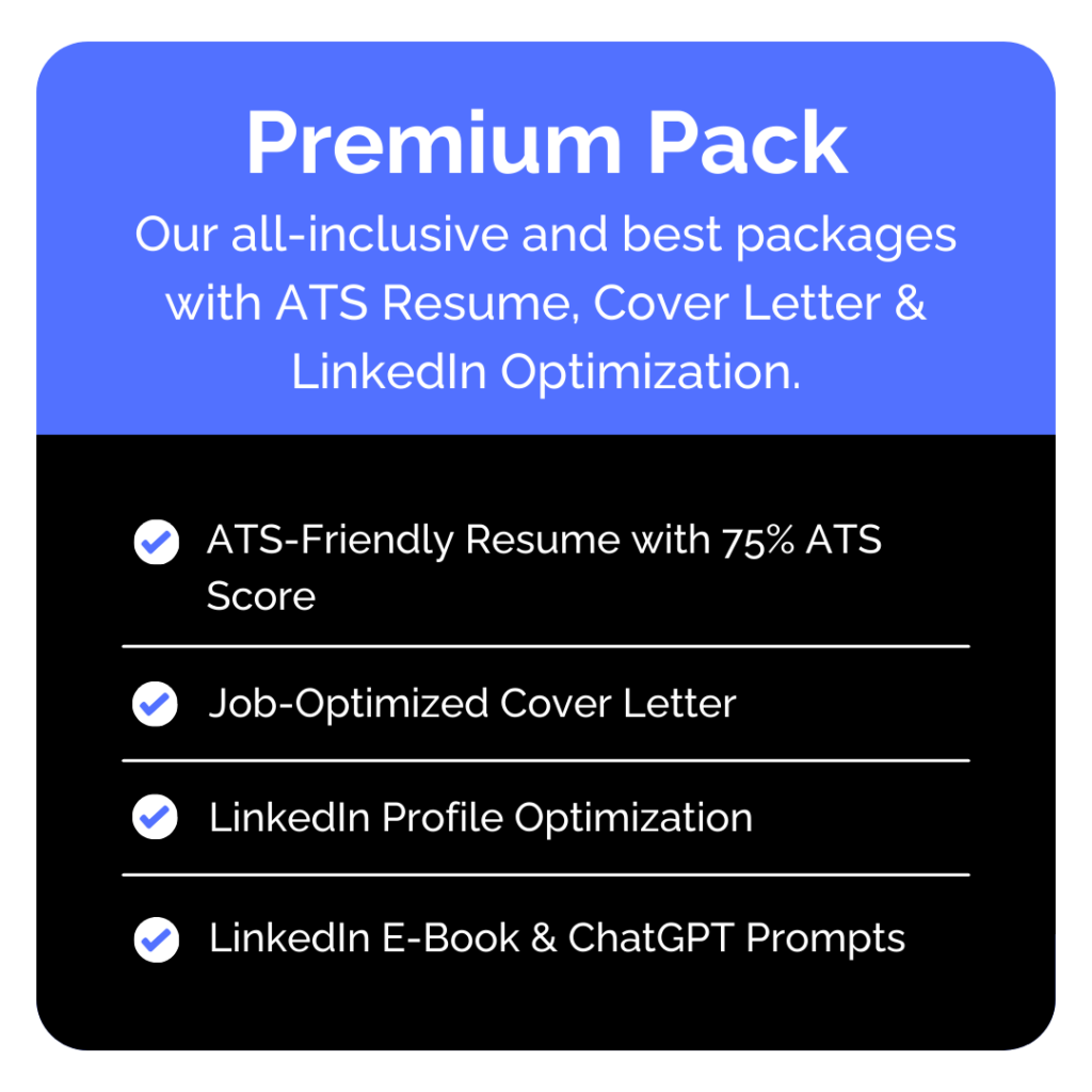 ATS Resume Writing Services - Premium Package