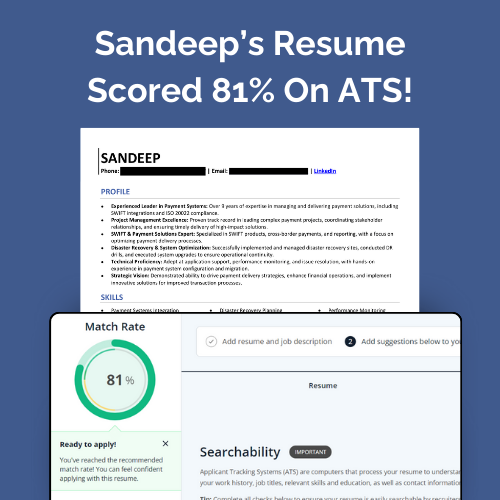 ATS Resume Writing Score