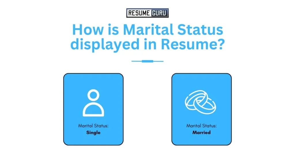 How to display Marital Status in Resume?