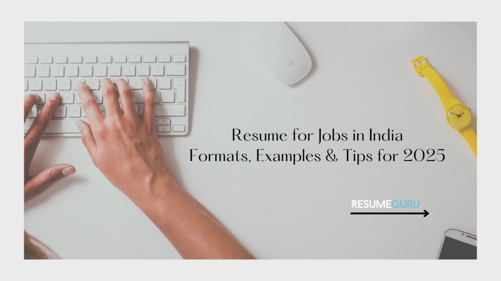 Resume for Jobs in India