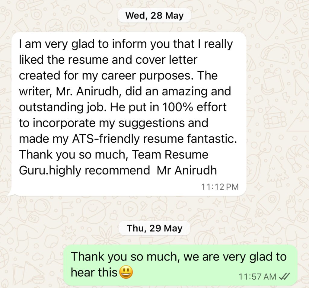 resume writing services result